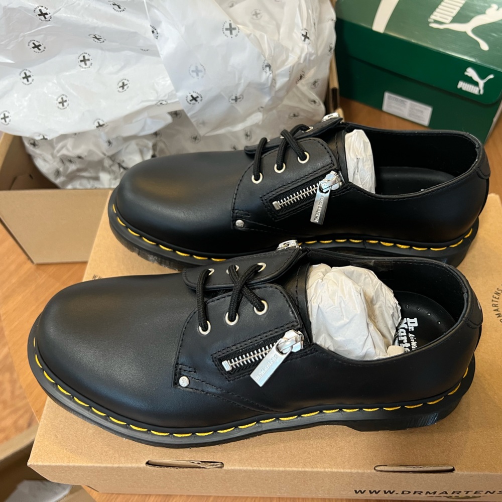 Brand new never worn 1461 twin zip low Dr. Martens in original box!